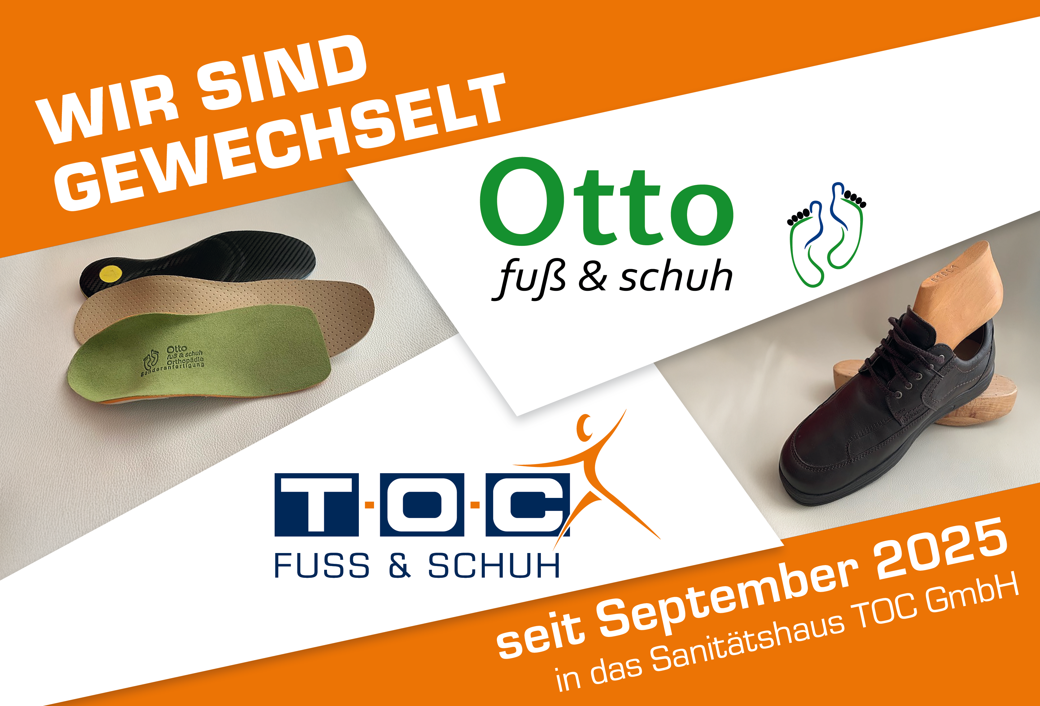 Firma Otto Fuß und Schuh wechselt zu TOC GmbH